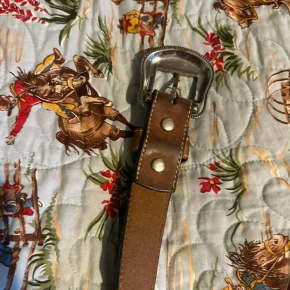 Leather Cowboy Belt for Boys